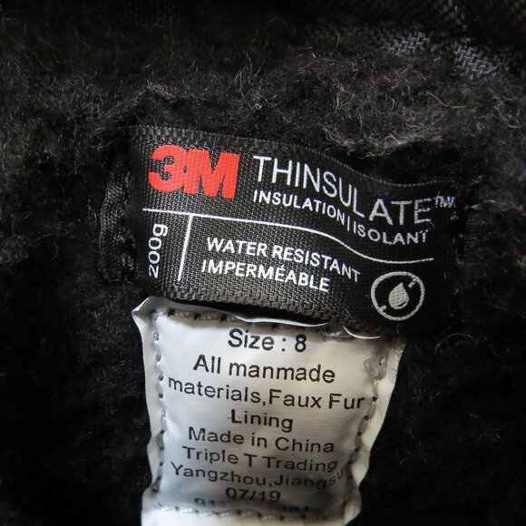 Northside 3M Thinsulate Kids Warm Hiking Black Boots Snow Water Resistant - Picture 9 of 12